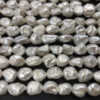 ELEISPL Wholesale 7 Strands 8-9mm Natural KeShi Pearl Loose Strings Reborn FW Pearls #22010293