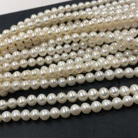 ELEISPL For 5 Strings 5-5.5mm Near Round Fine Pearl Strand 40cm White #22010303