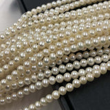 ELEISPL For 5 Strings 5-5.5mm Near Round Fine Pearl Strand 40cm White #22010303