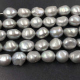 ELEISPL Wholesale 9 Strands 9-10mm Baroque Gray Freshwater Pearls #22010332