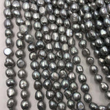 ELEISPL Wholesale 9 Strands 9-10mm Baroque Gray Freshwater Pearls #22010332