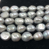 ELEISPL Wholesale 9 Strands 9-10mm Baroque Gray Freshwater Pearls #22010332