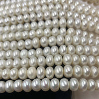 ELEISPL JEWELRY Newly AAA 7-7.5MM Fine Bread White Freshwater Pearls 10 Strings  #22010333