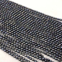 ELEISPL JEWELRY Wholesale 27 strands Black Rice Freshwater Pearl 6*7-8mm #22010334-7