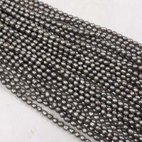 ELEISPL JEWELRY Wholesale 35 strands Gray Rice Freshwater Pearl 6*7-8mm #22010334-9