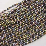 [ELEISPL Wholesale 18 Strands Multicolours FW Pearls Strings 6-7mm Near Potato  #22010339