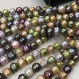 [ELEISPL Wholesale 18 Strands Multicolours FW Pearls Strings 6-7mm Near Potato  #22010339