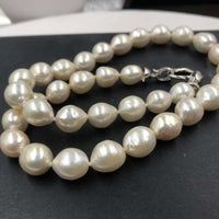 ELEISPL JEWELRY Newly 9-11MM Round Drop Freshwater Pearl Necklace #22010343