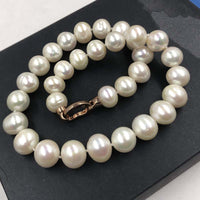 [ELEISPL JEWELRY 12-15MM Freshwater White Pearl Necklace 45cm #22010358