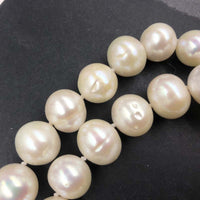 [ELEISPL JEWELRY 12-15MM Freshwater White Pearl Necklace 45cm #22010358