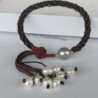 Amazing Handcraft Jewelry For Girl Cord Bangle FW Pearl Bracelet