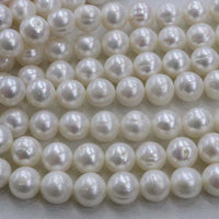 Wholesale 5 strands 12mm white freshwater pearl loose beads strings