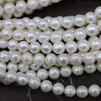 Wholesale 5 strands 12mm white freshwater pearl loose beads strings