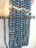 wholesale 10 strands 7-8mm white pink purple black genuine pearl necklace