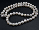 New arrived wholesale 10 strands 7-8mm white genuine freshwater pearl Necklace