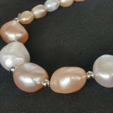 Wholesale Real Pearls Bracelets For Lots 20 Strands 5-6mm Rice Aand 10-12mm Baroque Pearl