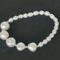 Wholesale Real Pearls Bracelets For Lots 20 Strands 5-6mm Rice Aand 10-12mm Baroque Pearl