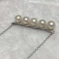 ELEISPL JEWELRY Wholesale 3 Pieces Round FW Pearls Pendants Sterling Silver #2300030-3