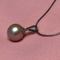 ELEISPL JEWELRY 9mm Light Purple Round FW Pearl Pendant #2300030-3