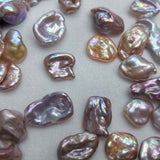 Lots Keshi Amazing Mixed Bright Colours Or White Natural Baroque Pearls Loose Beads Undrilled 1KG 11-16mm