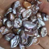 Lots Keshi Amazing Mixed Bright Colours Or White Natural Baroque Pearls Loose Beads Undrilled 1KG 11-16mm