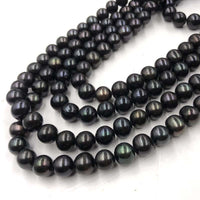 {ELEISPL] Lots  Black Cultured Freshwater Pearl Strings 4-5mm 9-10mm and 10-11mm #22010367