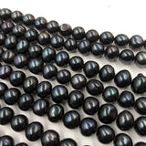 {ELEISPL] Lots  Black Cultured Freshwater Pearl Strings 4-5mm 9-10mm and 10-11mm #22010367