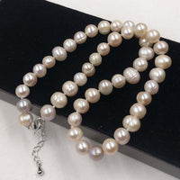 {ELEISPL] Wholesale 5 Strands 9mm Natural Mixed Freshwater Pearl Necklace  #220100382