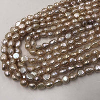 Wholesale NATURAL Colours Baroque Freshwater Pearl Loose Strings #22010398-4