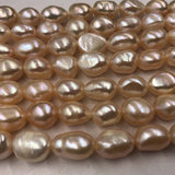 Wholesale NATURAL Colours Baroque Freshwater Pearl Loose Strings #22010398-4