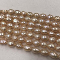 Wholesale NATURAL Colours Baroque Freshwater Pearl Loose Strings #22010398-4