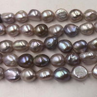 Wholesale NATURAL Colours Baroque Freshwater Pearl Loose Strings #22010398-4