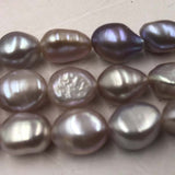 Wholesale NATURAL Colours Baroque Freshwater Pearl Loose Strings #22010398-4