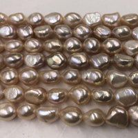 Wholesale NATURAL Colours Baroque Freshwater Pearl Loose Strings #22010398-4