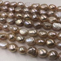 Wholesale NATURAL Colours Baroque Freshwater Pearl Loose Strings #22010398-4