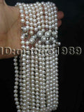 wholesale 10 strands 7-8mm white pink purple black genuine pearl necklace