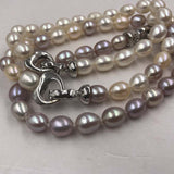 [ELEISPL Wholesale 12 Pieces 7-8mm Rice Freshwater Pearl Bracelets ##22010406