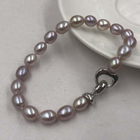 [ELEISPL Wholesale 12 Pieces 7-8mm Rice Freshwater Pearl Bracelets ##22010406