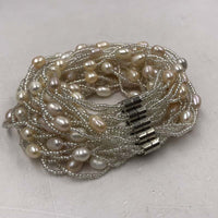 ELEISPL wholesale 3lines rice freshwater pearl bracelets #22010425