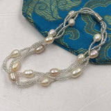 ELEISPL JEWELRY wholesale 50 Qty freshwater pearl Bracelets.#2201425-2