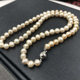 [ELEISPL] Natural Rainbow Baroque Potato Pearl Necklace 6mm 42cm Long #22010042