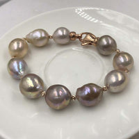 wholesale 6 Pieces Different Style Natural Furrow Kasumi FW Pearl Bracelets #22000436