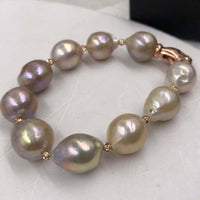 wholesale 6 Pieces Different Style Natural Furrow Kasumi FW Pearl Bracelets #22000436