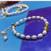 wholesale 1000 pcs white freshwater pearl bracelets USD2499 free shipping