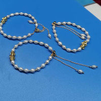 wholesale 1000 pcs white freshwater pearl bracelets USD2499 free shipping