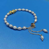 wholesale 1000 pcs white freshwater pearl bracelets USD2499 free shipping