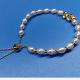 wholesale 1000 pcs white freshwater pearl bracelets USD2499 free shipping