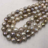 ELEISPL Wholesale 3 Stransd 12-15mm Natural Mixed Kasumi Pearls Loose String  #22000453-4