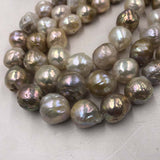 ELEISPL Wholesale 3 Stransd 12-15mm Natural Mixed Kasumi Pearls Loose String  #22000453-4