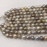 ELEISPL Wholesale 3 Stransd 12-15mm Natural Mixed Kasumi Pearls Loose String  #22000453-4